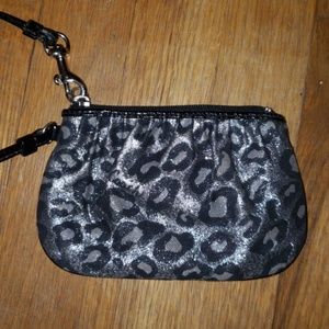 Leopard Print Coach Wristlet
